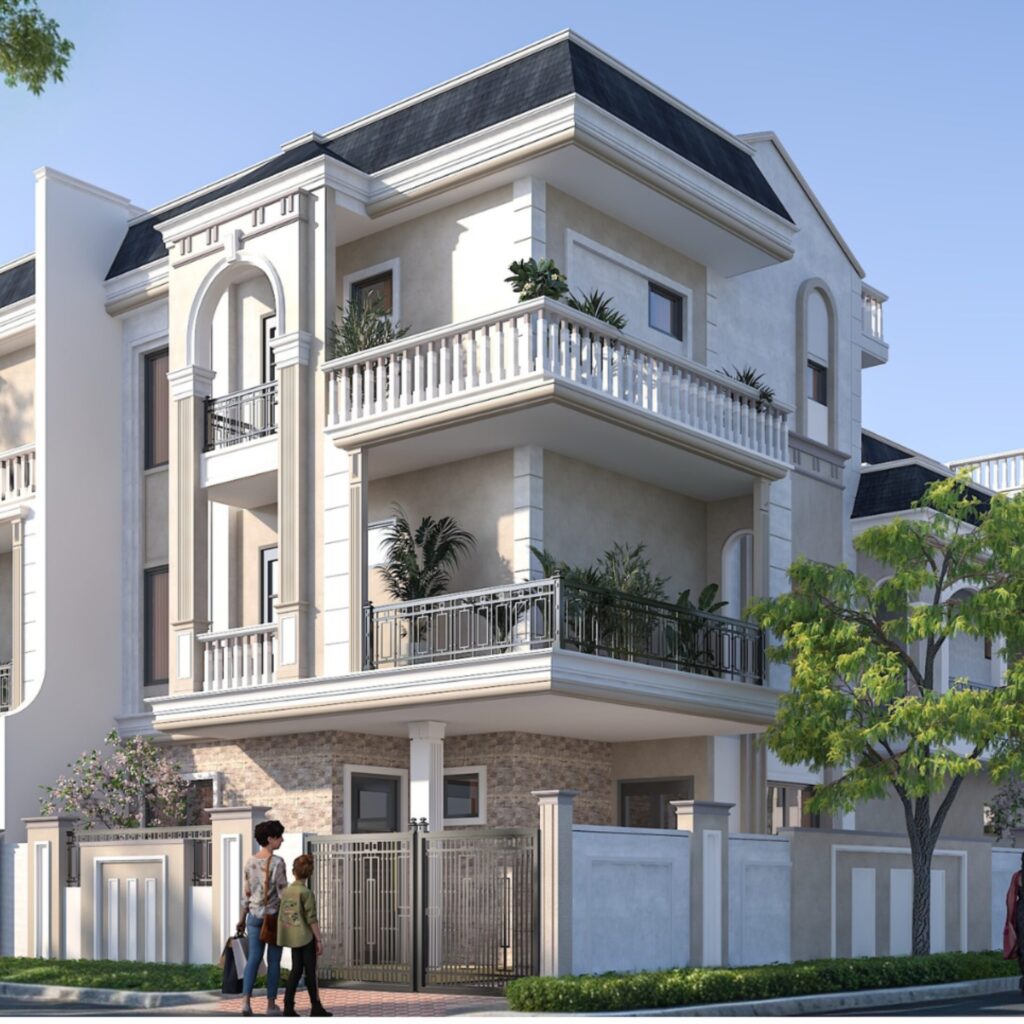 Luxury villa at CSS Amor Project, Chinhat, Lucknow featuring modern architecture and premium real estate design.